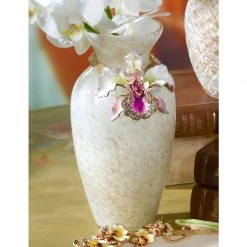 Jay Strongwater Loretta Orchid Vase VASES 5 Jay Strongwater Loretta Orchid Vase VASES