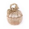 Jay Strongwater ENTERTAINING Hadley Leaf & Vine Gilded Glass Jar Gilded