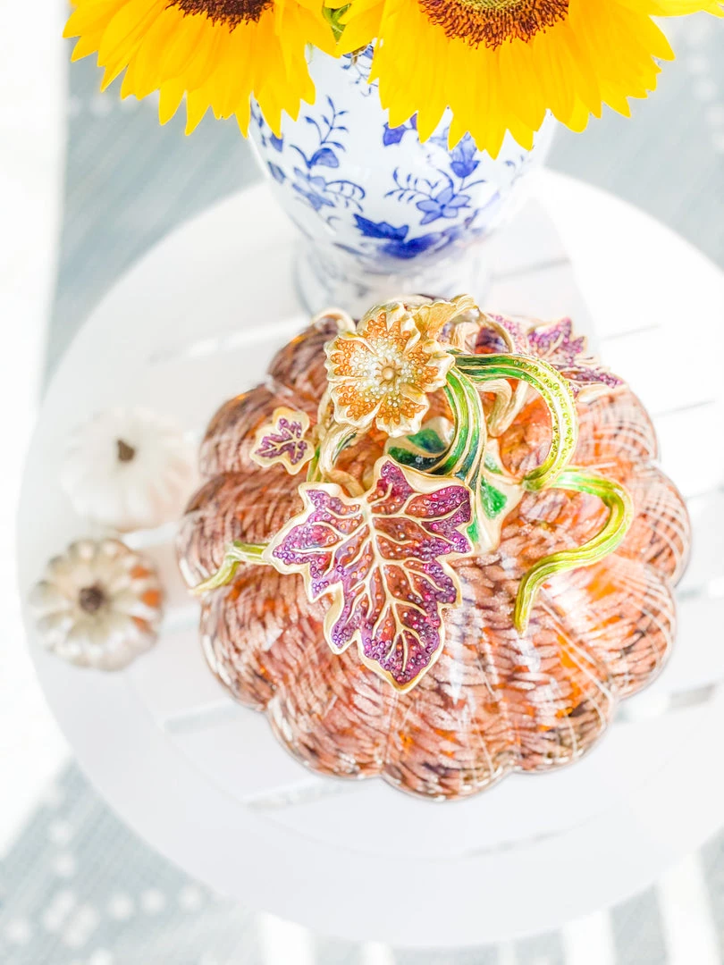 Jay Strongwater ENTERTAINING Dalton Leaf & Vine Jeweled Large Glass Jar 8 Jay Strongwater ENTERTAINING Dalton Leaf & Vine Jeweled Large Glass Jar