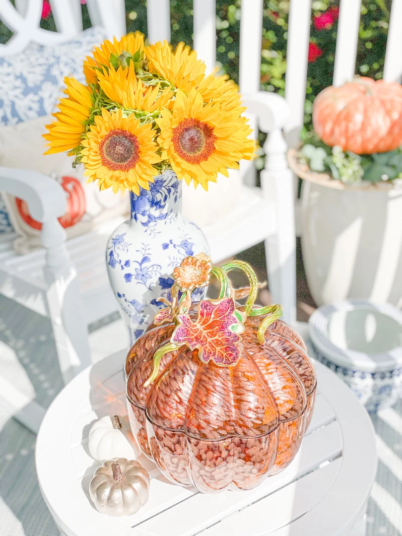 Jay Strongwater ENTERTAINING Dalton Leaf & Vine Jeweled Large Glass Jar 7 Jay Strongwater ENTERTAINING Dalton Leaf & Vine Jeweled Large Glass Jar