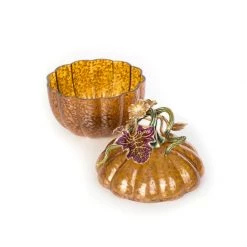 Jay Strongwater ENTERTAINING Dalton Leaf & Vine Jeweled Large Glass Jar 10 Jay Strongwater ENTERTAINING Dalton Leaf & Vine Jeweled Large Glass Jar