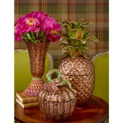 Jay Strongwater ENTERTAINING Winston Pineapple Jeweled Glass Jar 5 Jay Strongwater ENTERTAINING Winston Pineapple Jeweled Glass Jar