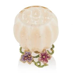 Jay Strongwater Carmella Leaf And Vine Candle Holder CANDLES & CLOCKS