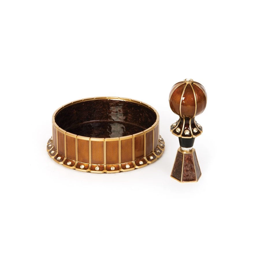 Jay Strongwater Hansen Wine Coaster, Wine Stopper, & Stand ENTERTAINING 1 Jay Strongwater Hansen Wine Coaster, Wine Stopper, & Stand ENTERTAINING