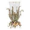 Jay Strongwater Elva Butterfly And Leaf Vase