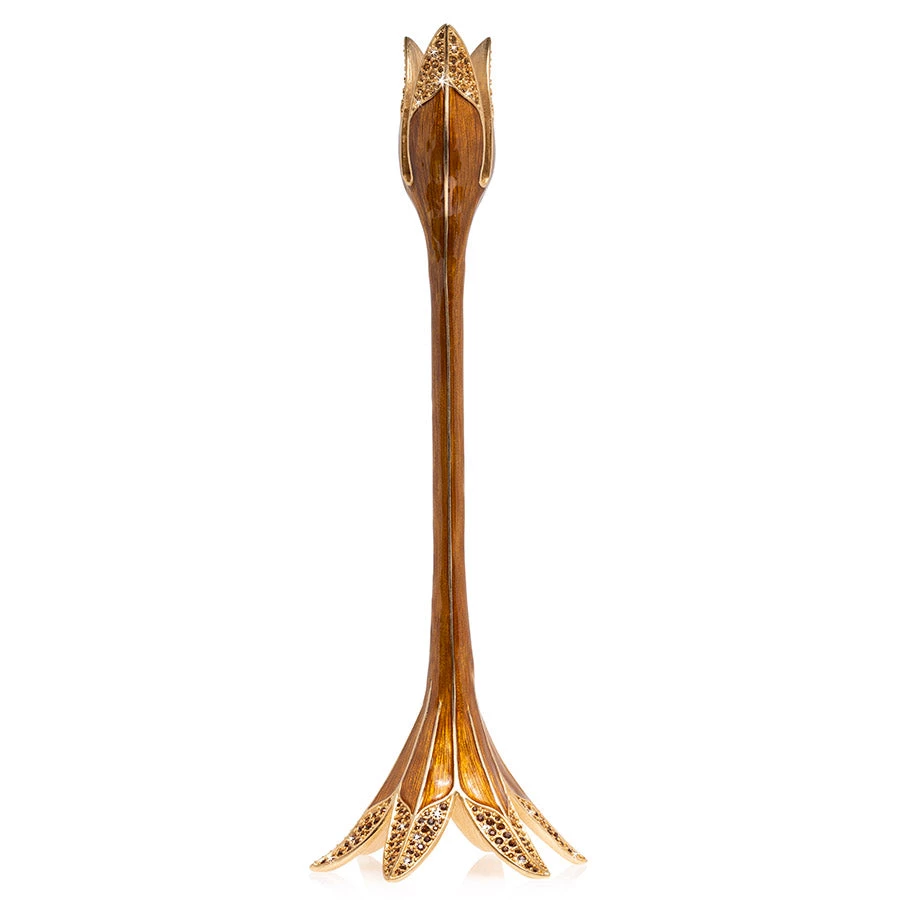 Jay Strongwater Ambrosius Tulip Tall Brown Candle Stick Holder CANDLES & CLOCKS 2 Jay Strongwater Ambrosius Tulip Tall Brown Candle Stick Holder CANDLES & CLOCKS