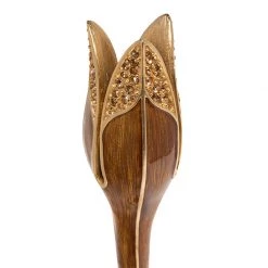 Jay Strongwater Ambrosius Tulip Tall Brown Candle Stick Holder CANDLES & CLOCKS 9 Jay Strongwater Ambrosius Tulip Tall Brown Candle Stick Holder CANDLES & CLOCKS