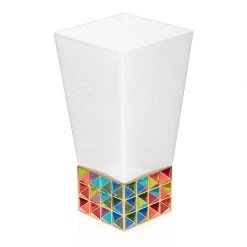Jay Strongwater VASES Opus Pyramid Vase Rainbow