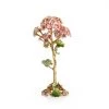 Jay Strongwater FIGURINES - ANIMAL Thea Geranium Flower Objet