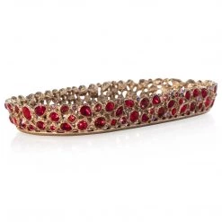 Jay Strongwater VANITY Julius Bejeweled Tray Ruby