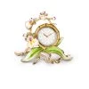 Jay Strongwater Tara Orchid Clock - Flora CANDLES & CLOCKS