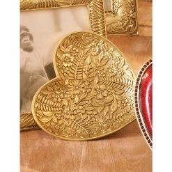 Jay Strongwater VANITY Colleen Floral Heart Trinket Tray