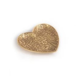 Jay Strongwater VANITY Colleen Floral Heart Trinket Tray