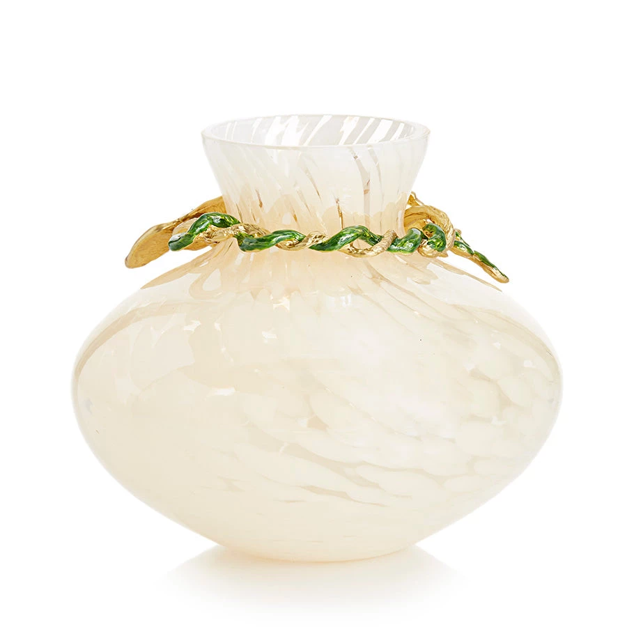 Jay Strongwater Holland Leaf And Flower Vase Greatest Gifts VASES 2 Jay Strongwater Holland Leaf And Flower Vase Greatest Gifts VASES