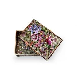 Jay Strongwater Genevieve Grand Floral Chest Flora & Fauna BOXES