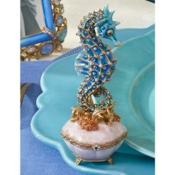 Jay Strongwater Elliott Seahorse Box