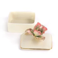 Jay Strongwater BOXES Lainey Tulip Porcelain Box
