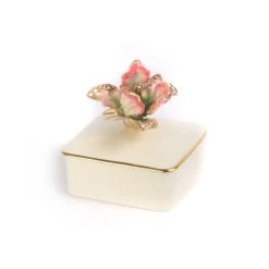 Jay Strongwater BOXES Lainey Tulip Porcelain Box