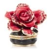 Jay Strongwater BOXES Rosalie Night Bloom Rose Box