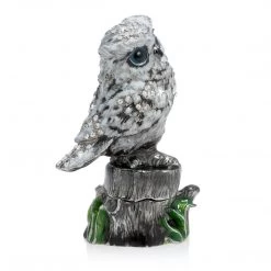 Jay Strongwater BOXES Edwin Owl Box