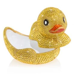 Jay Strongwater BOXES Ernie Pavé Rubber Ducky Box
