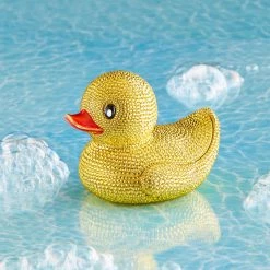 Jay Strongwater BOXES Ernie Pavé Rubber Ducky Box
