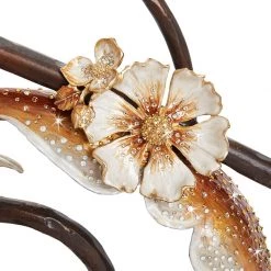 Jay Strongwater FURNITURE & WALL ART Vincenté Fireplace Screen - Gold & White