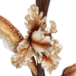 Jay Strongwater FURNITURE & WALL ART Vincenté Fireplace Screen - Gold & White