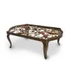 Jay Strongwater Everett Floral & Scroll Coffee Table