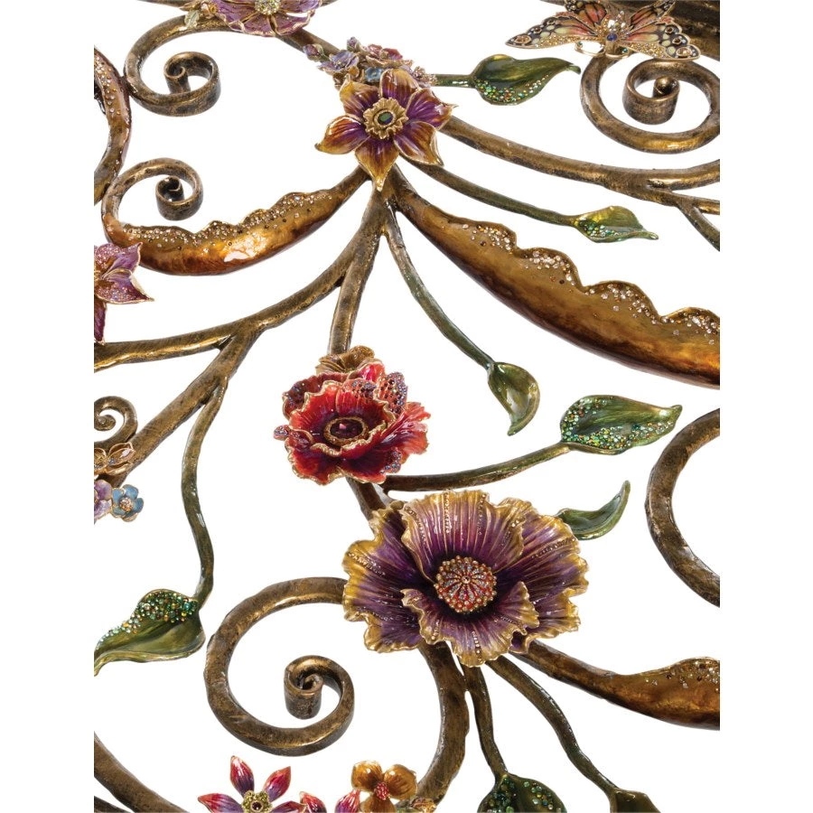 Jay Strongwater Everett Floral & Scroll Coffee Table 3 Jay Strongwater Everett Floral & Scroll Coffee Table