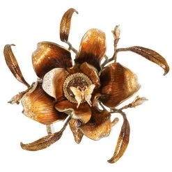 Jay Strongwater FURNITURE & WALL ART Marjorie Magnolia Table - Gold & White