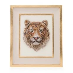 Jay Strongwater Sampson Tiger Head Wall Art