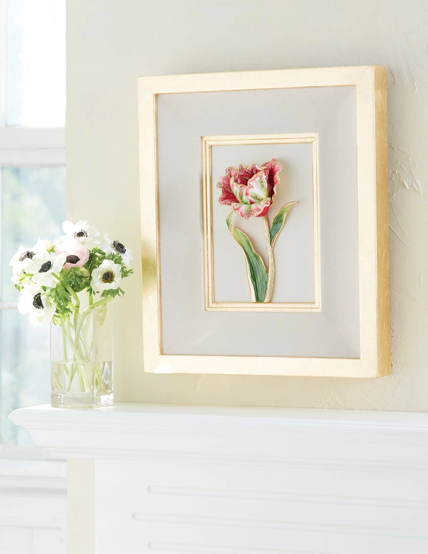 Jay Strongwater Brooke Tulip Wall Art 3 Jay Strongwater Brooke Tulip Wall Art