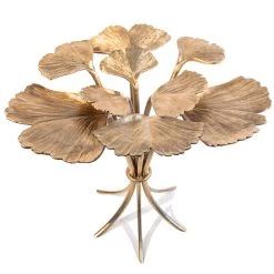 Jay Strongwater Lola Ginkgo Leaf Table FURNITURE & WALL ART