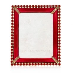 Jay Strongwater FRAMES Emilia Stone Edge 3" X 4" Frame - Ruby