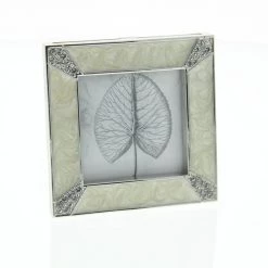 Jay Strongwater Leland Pavé Corner 2" Frame - Crystal Pearl FRAMES