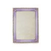 Jay Strongwater FRAMES Lorraine Stone Edge 4" X 6" Frame - Lavender