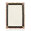 Jay Strongwater Lorraine Stone Edge 4" X 6" Frame - Jewel