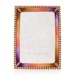 Jay Strongwater Lorraine Stone Edge 4" X 6" Frame - Autumn FRAMES