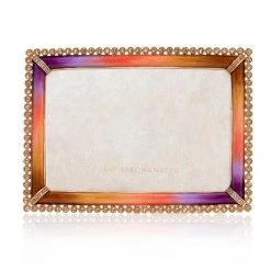 Jay Strongwater Lorraine Stone Edge 4" X 6" Frame - Autumn FRAMES