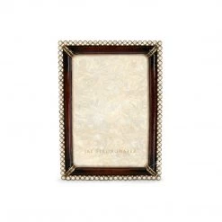 Jay Strongwater Lorraine Stone Edge 4" X 6" Frame - Safari FRAMES