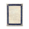 Jay Strongwater Lorraine Stone Edge 4" X 6" Frame - Delft Garden