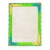 Jay Strongwater Lucas Stone Edge 5" X 7" Frame - Electric Green FRAMES