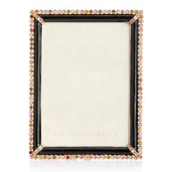 Jay Strongwater FRAMES Lucas Stone Edge 5" X 7" Frame - Jewel