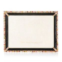 Jay Strongwater FRAMES Lucas Stone Edge 5" X 7" Frame - Jewel