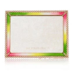 Jay Strongwater Lucas Stone Edge 5" X 7" Frame - Flora