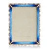 Jay Strongwater FRAMES Lucas Stone Edge 5" X 7" Frame - Lapis