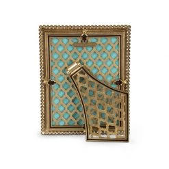 Jay Strongwater Lucas Stone Edge 5" X 7" Frame - Safari