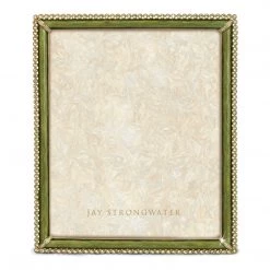 Jay Strongwater FRAMES Laetitia Stone Edge 8" X 10" Frame - Leaf