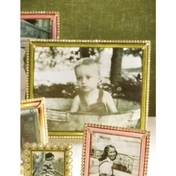 Jay Strongwater FRAMES Laetitia Stone Edge 8" X 10" Frame - Leaf